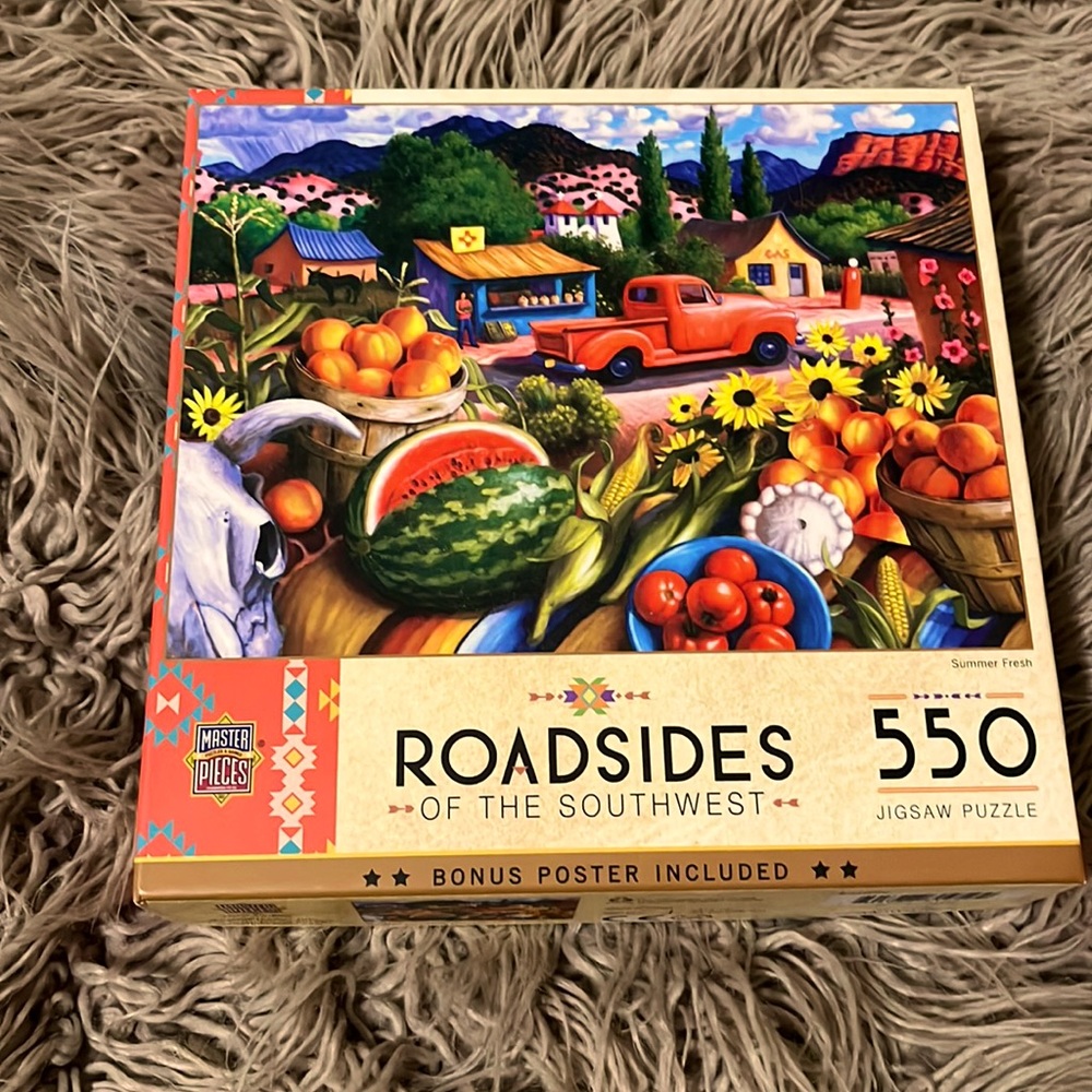 Roadsides of the SouthWest 550 puzzle. Bonus poster included.